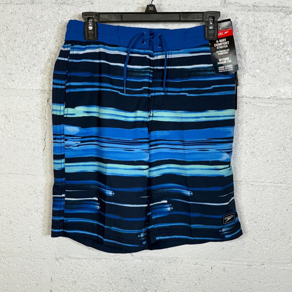 Speedo Men's Print Bondi Basin 20" Boardshorts, Peacoat Blue Small